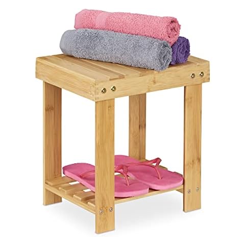 Tabouret de Salle de Bain Relaxdays thumbnail