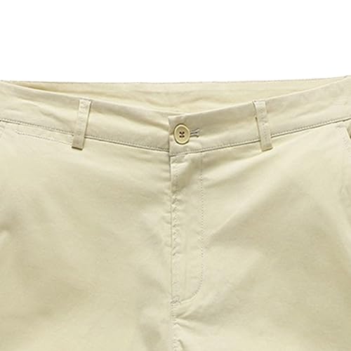 Shorts casuales para hombre con bolsillos y cintura ajustable miniatura 3