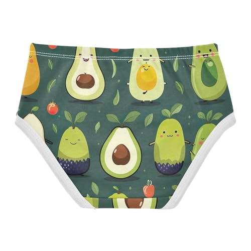 Cute Avocados Undies for Toddler Girls, Panties for Girls, 2T–8 Years2