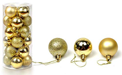 Amazon.co.jp: amaletPlay クリスマス オーナメント ボール 24個 球 玉