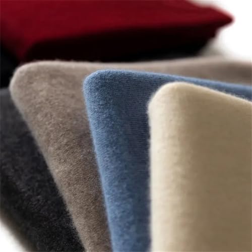 Men’S Soft Cashmere V-Neck Pullover Sweater Business Casual Slim Fit Knitted Woolen Pockets Knitwear4