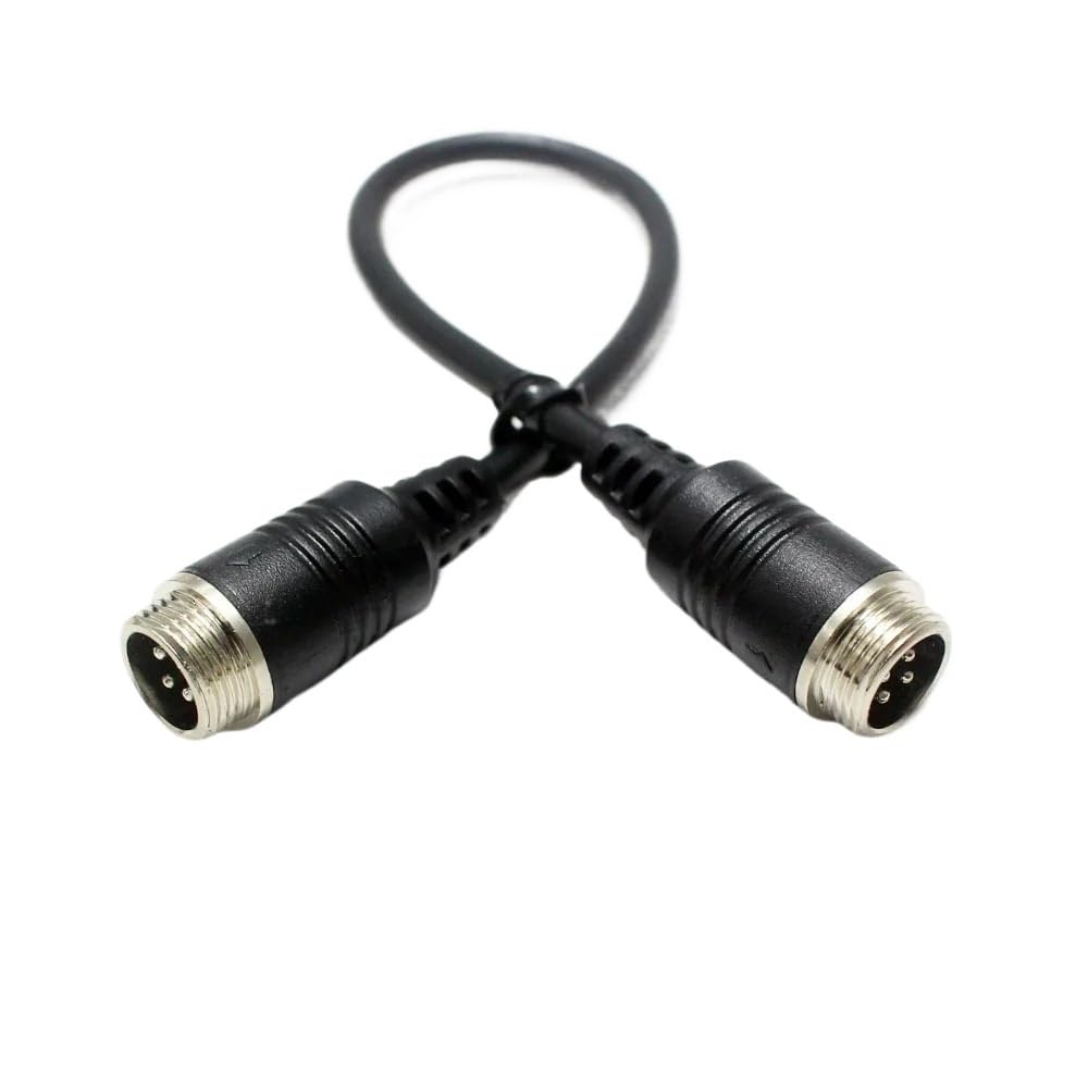 Bjnuylkerd Men's To 1 M12 4Pin Gx12 To Fe Extension Adapter Cable For Cctv Security Dvr 20Cm( To )