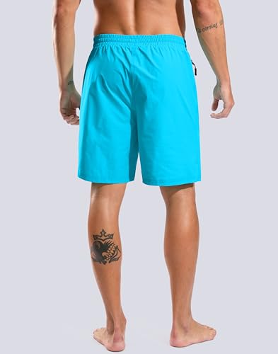 Image of G Gradual Mens Swim Trunks with Compression Liner 7 inch /9'' Quick Dry Board Shorts Swimsuit Bathing Suit for Men Zipper Pockets