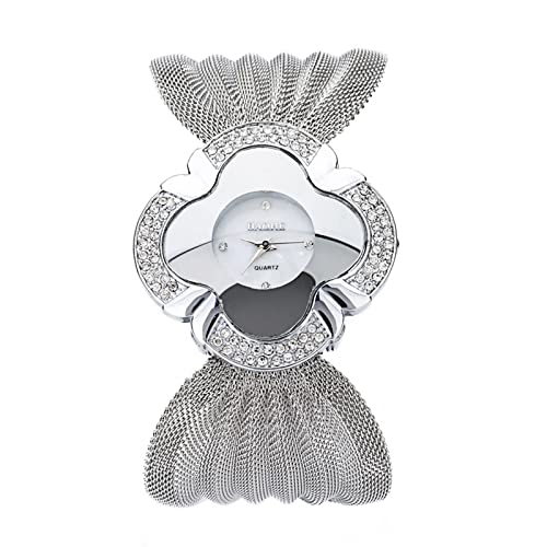 Femme Élégante Montre en Acier Inoxydable Quartz Analogique Minimaliste Bracelet Papillon...