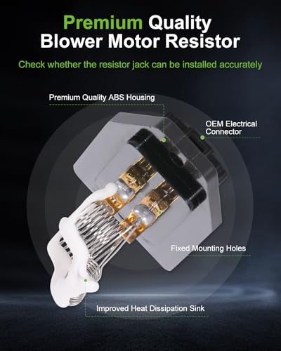 Image of Air Conditioning Heater Fan HVAC Blower Motor Resistor SCITOO Fit for 1994-2001 for Acura for Integra /1992-1998 for Honda for Civic /1993-1997 for Honda for Civic del Sol
