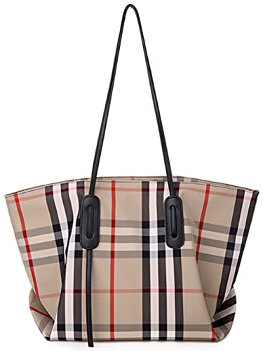 Handbags for Women Canvas Fashion Large Capacity Roomy Bag Ladies Crossbody Purse Fashion Tote Top Handle Satchel, B Khaki, One Size