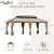 GAZEBEST 12'x20' Hardtop Gazebo Outdoor Aluminum Patio Gazebo Double Roof Galvanized Steel Gazebo Canopy Wooden Finish Coated with Netting and Curtains,for Garden Patio,Patio Backyard,Deck and Lawns