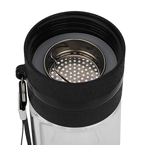 Tea Infuser Bottle, 500Ml/16Oz Double Wall Glass Water Bottle Travel Tea Mug With Stainless Steel Filter Tea And Water Separation Bottle Cup For Loose Tea Flower Tea #TOP6