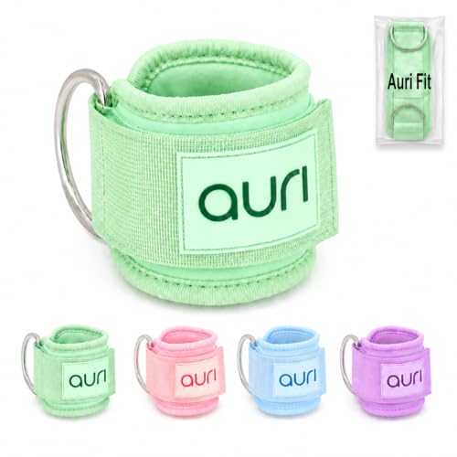 Auri Fit Padded Ankle Strap with Stainless Steel D-Ring - Plush, Luxury, Aesthetic Neoprene for Comfort and Support for Glute, Leg, & Booty Workouts - Cable Exercise Machines, Kickback, Leg Extension, Hip Abductor (Sage - Single) - image 1