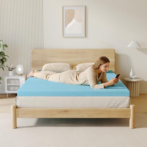TeQsli Memory Foam Mattress Topper, 2 Inch Twin XL Mattress Pad by TeQsli - Used condition - Image 6