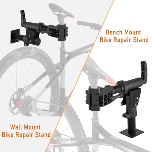 Image of CHEPARK Bike Repair Stand (Max 88lbs) - Bench / Wall Mount Bike Workstand - E Bike Repair Stand Shop Home Mechanics for Mountain Bike and Road Bike (Bench / Wall)