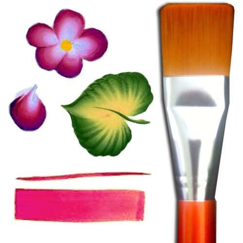 Face Paint Brush 1 Inch Flat Beauty & Personal Care