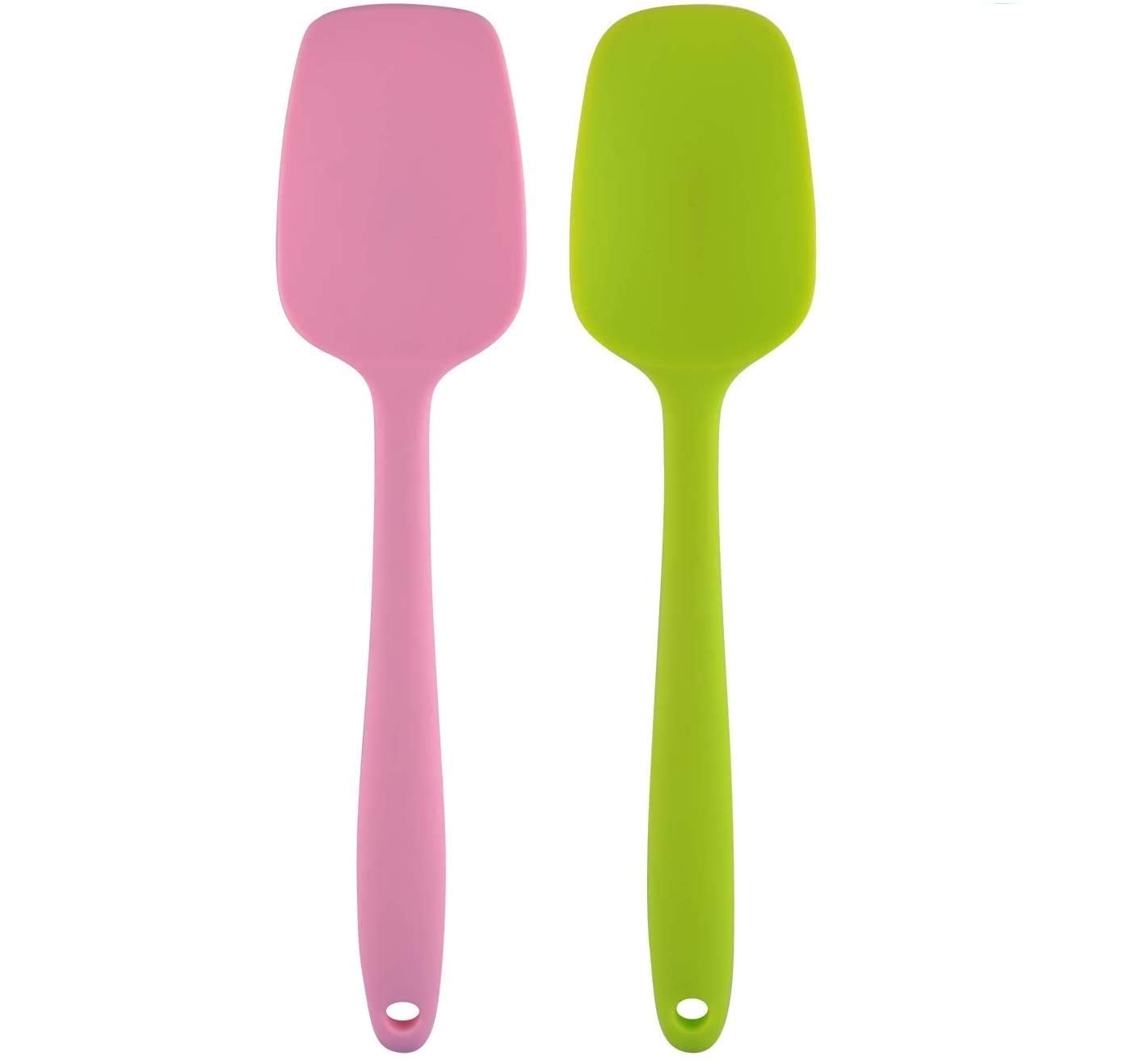 FS COOL Set of 2pcs Silicone Spatula, Silicone Spoon Spatula, Heat-Resistant Baking Curved Spatulas, Non-stick Rubber Seamless Spatulas with Stainless Steel Core (Random) (B0BLLF2PG1) Amazon Price History, Amazon Price Tracker