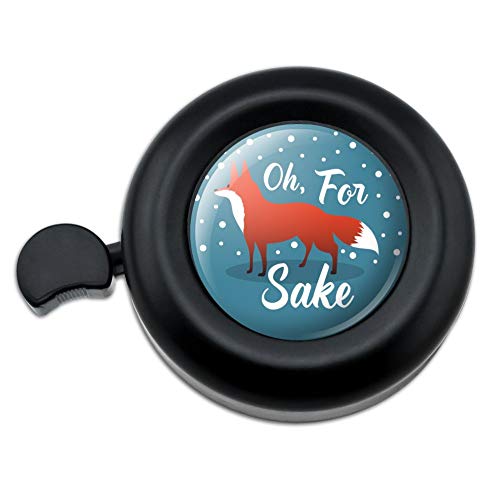 GRAPHICS & MORE Oh for Fox Sake Funny on Teal Bicycle Handlebar Bike Bell