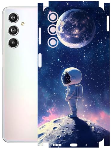 Image of AtOdds - Full Body Back Screen Guard Protector Film - Lamination Wrap Skin Sticker Compatible with Samsung Galaxy F54 (5G) | Scratchproof Matte Finish (Moon)