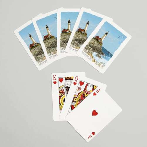 Lantern Press Portland Head Lighthouse, Naipes Poker 52 miniatura 7