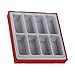 Teng Tools 8 Compartment Double Size Empty Plastic Storage Tray - TTD01, Silver