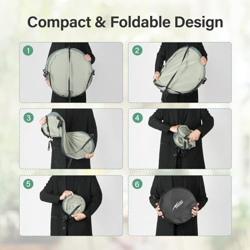 Ipower 6-TIER FOLDABLE COLLAPSIBLE MESH Clothes Hanging Dryer Drying Rack, Lay Fold Flat Dry Hanger For Laundry, Sweater thumb #5
