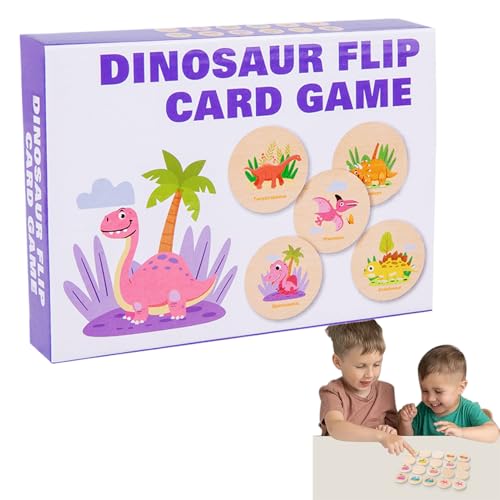 Memory Game for Kids,Early Developmental Toys | Logical Thinking Playset, Dinosaur Pattern Educational Toys for Kids Aged 3+