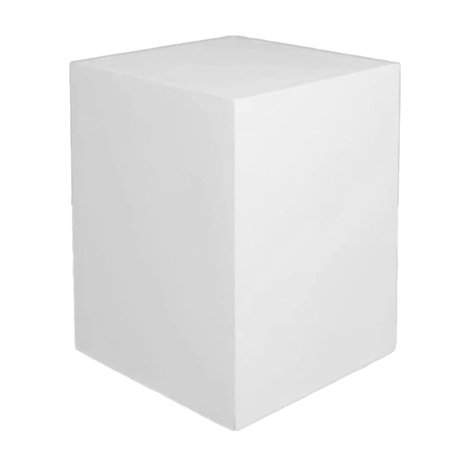 LYDBMYT Square Pedestal Stands, Cube Display Risers, Dessert Table Display Pillars, Stackable Decorative Pedestal Stand Boxes, Weddings Parties Pillars(White,40x40x60cm)