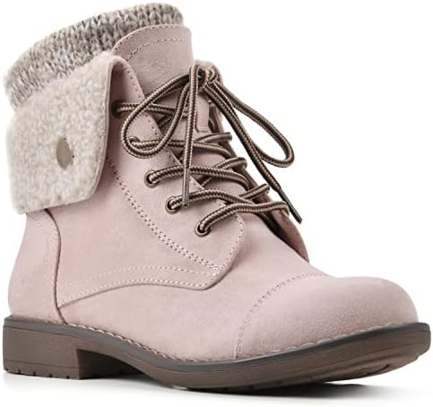 CLIFFS BY WHITE MOUNTAIN Women's Duena Hiking Style Boot, Pale Pink/Fabric/Fleece, 7.5 W | Image 2