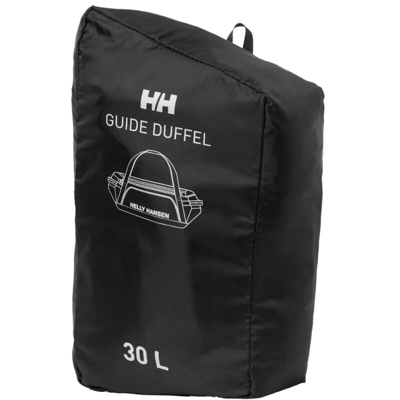 Helly Hansen Guide Duffel Bag, Bolsa de Viaje Azul Navy, 30L, Poliéster Ripstop, Resistente al Agua, Convertible en Mochila (Azul)