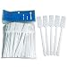 Pana Brand (50 Pieces) 5" Makeup WHITE Spade Shaped Spatulas Cosmetic Skin Care Facial Cream Mask Spatula for Mixing and Sampling