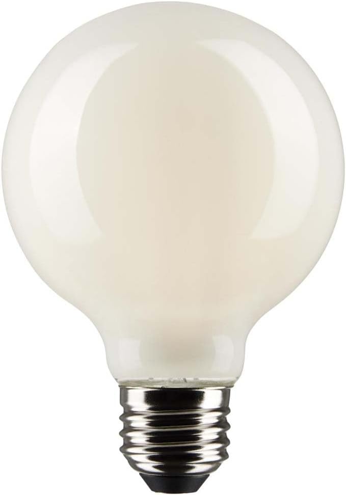 Satco 6Pk 6w G25 Globe Filament LED 2700K E26 Base White Dimmable - 60w equiv