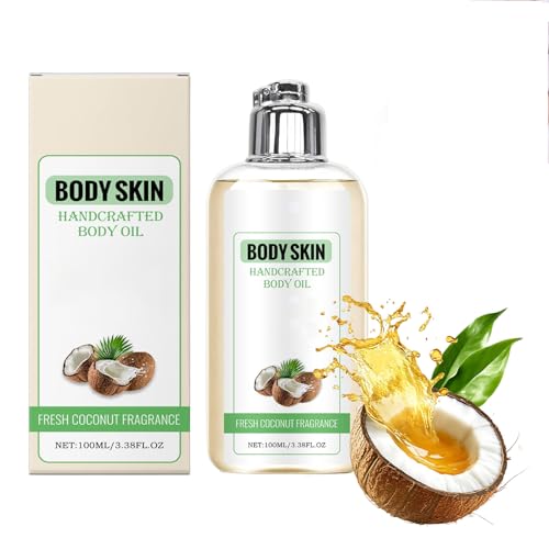 Aceite de coco fraccionado, puro y natural, aceite para cabello y cuerpo, aceite de masaje,Aceites Portador para Aceites Esenciales Masajes,100ml