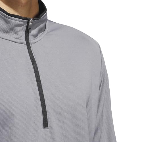 adidas Men's Lightweight Half-Zip Top, grey three, XL - Image 2