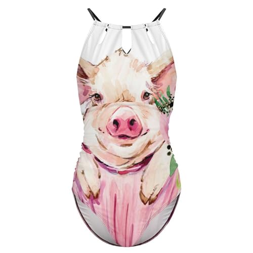 Beachwear gainant Gâteau Et Cochon maillot de bain 1 pièce femme - 4