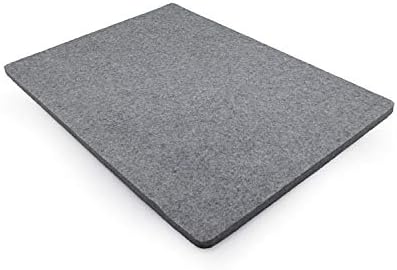 Wool Ironing Mat-Pad Made with 100% New Zealand Wool Pressing Pad Great for Traveling and Quilting Holds Heat When Pressing to Provide Professional Results Ironing Board Cover (Gray, 8x8)