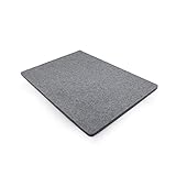 Wool Ironing Mat-Pad Made with 100% New Zealand Wool Pressing Pad Great for Traveling and Quilting Holds Heat When Pressing to Provide Professional Results Ironing Board Cover (Gray, 8x8)