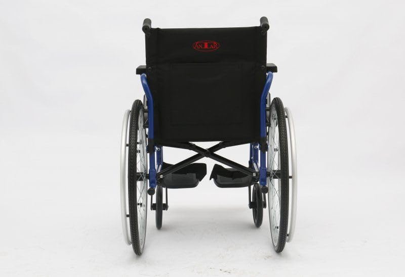 Antar AT52303 aluminiowy wózek inwalidzki, szerokość siedziska 43 cm