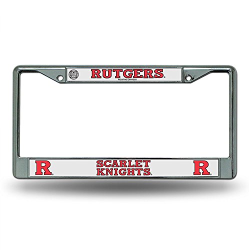 NCAA Rutgers Scarlet Knights Standard Chrome License Plate Frame
