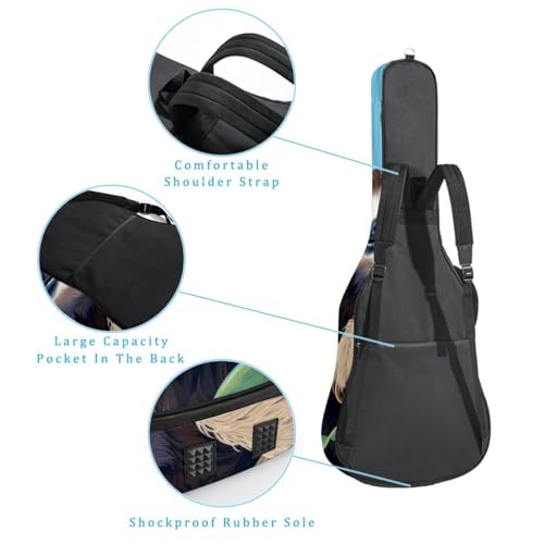 JRHEJTFZ Housse pour guitare acoustique de 1,9 cm d’épaisseur, imperméable, durable et élégant, imprimé paresseux mignon, Multicolore 4., 42.9×16.9×4.7 in, Motif imprimé tendance - Les Beatles, Paul McCartney, John Lennon, RIngo Starr, George Harrison JRHEJTFZ Housse pour guitare acoustique de 1,9 cm d'épaisseur, imperméable, durable et élégant, imprimé paresseux mignon, Multicolore 4., 42.9x16.9x4.7 in, Motif imprimé tendance – Image 4
