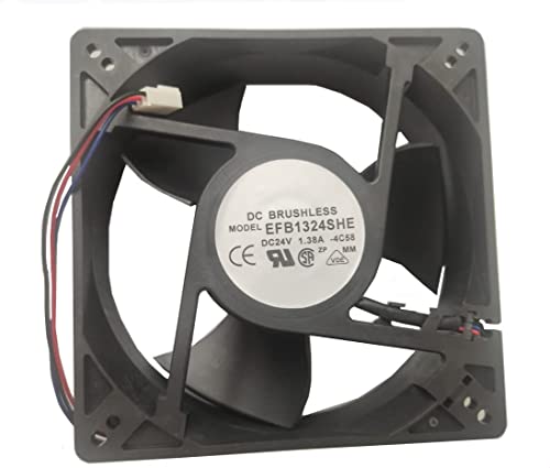 Ventilador EFB1324SHE 12,7 cm combate calor industrial 24V 1,38A