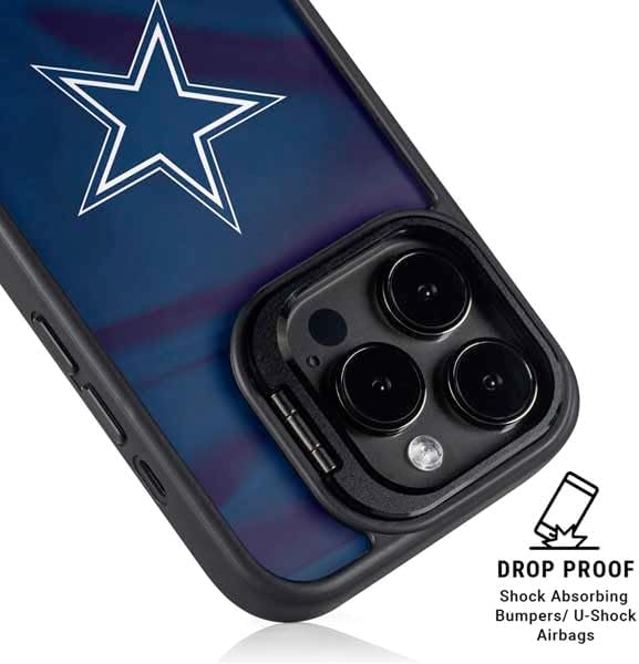 Skinit Kickstand Phone Case Compatible with iPhone 16 Pro Max - Officially Licensed NFL Dallas Cowboys Design