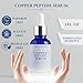 Copper Peptides Serum for Face, 2% Copper Peptide with 4% Epidermal Growth Factor (EGF Serum), Niacinamide, Ceramides, Squalane & Hyaluronic Acid, Multi Peptide, Collagen Peptide Complex, 1 fl oz