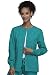 Cherokee Workwear scrub Warm Up Jacket for Women, Teal Blue, Small
