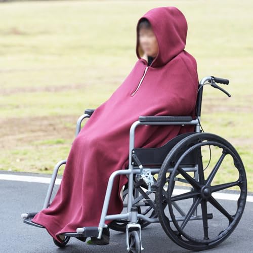 Couverture chaude pour fauteuil roulant avec fermeture éclair hiver