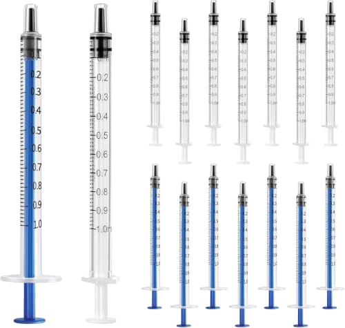 30pcs Colostrum Syringe with Cap 1ml Syringes for Colostrum Harvesting