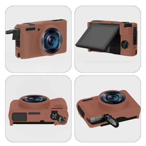 Funda de silicona para cámara Canon PowerShot SX740/SX730 HS marrón miniatura 3