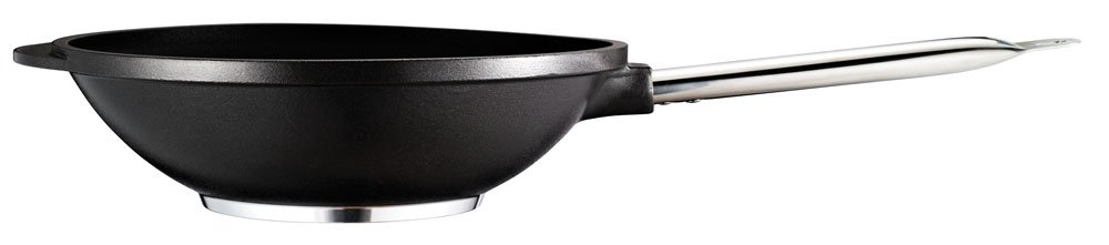 Non Stick Professional Wok Cast Aluminum Chef Frying Pan Induction Base