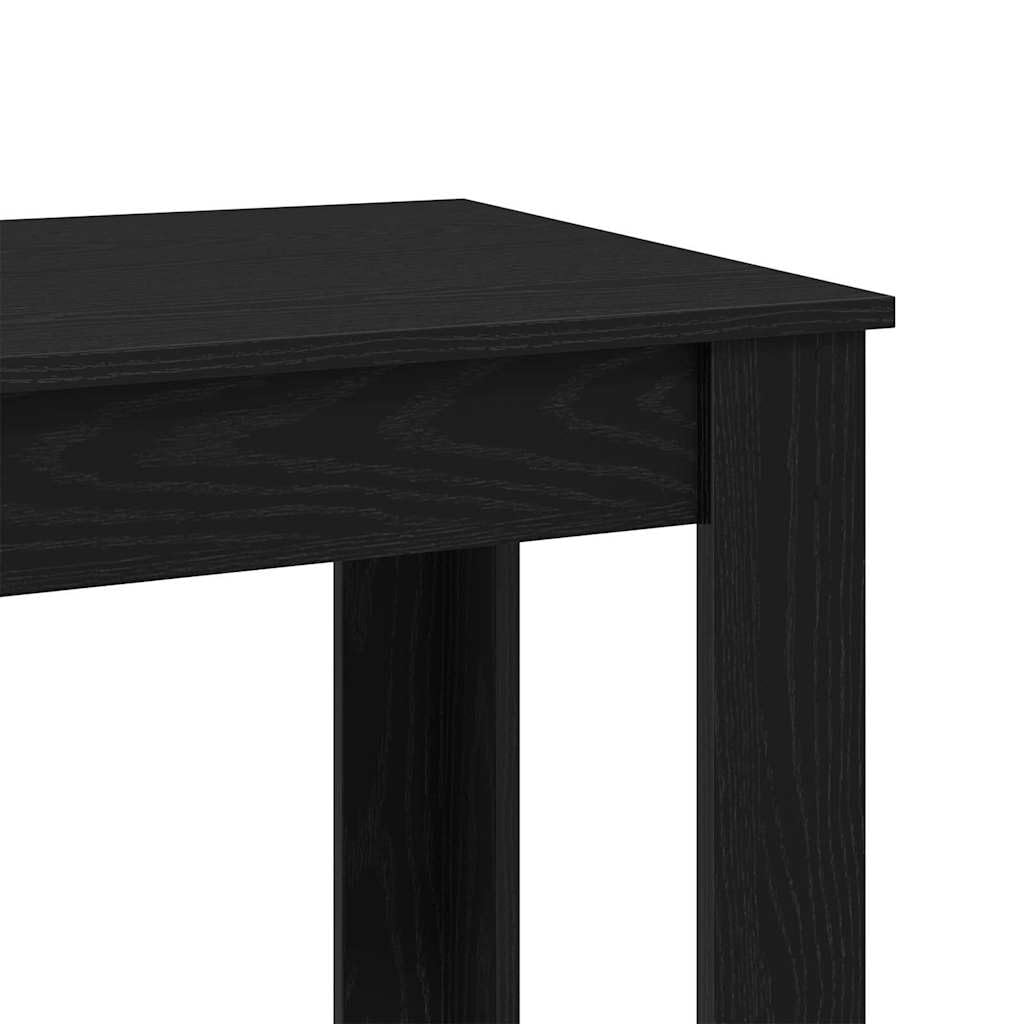 vidaXL Bartisch Schwarz Eichen-Optik 102 x 50 x 103,5 cm Holzwerkstoff, Esszimmer, rechteckiger moderner Bartisch, hoch, schickes Zentrum, aus Holz für Dein Zuhause