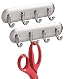 UN VISUEL RAFFINE : La barre ainsi que les crochets sont en plastique robuste avec une finition de nickel brossé. Ainsi, l’accroche-clés s’intègre élégamment à n’importe quelle pièce.