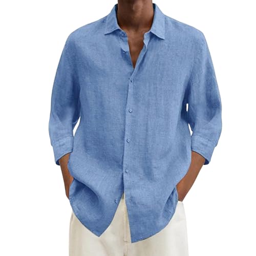 Chiusura con Bottoni: la camicia ha i bottoni unici, cucito bene e non cade facilmente.