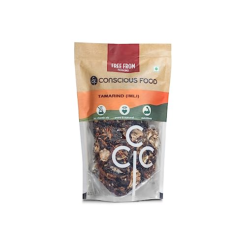 Conscious Food Tamarind | 200g | Seedless Tamarind | Rich source of magnesium, Calcium | Tetul, Chinch, amli, Hunase, Chintapandu, vaalanpuli