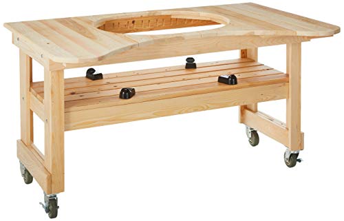 Primo 600 Cypress Wood Table for Primo Oval XL Grill