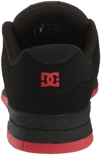 DC Men's Central Casual Skate Shoe, Black/Black/RED, 10.5 | Image 2